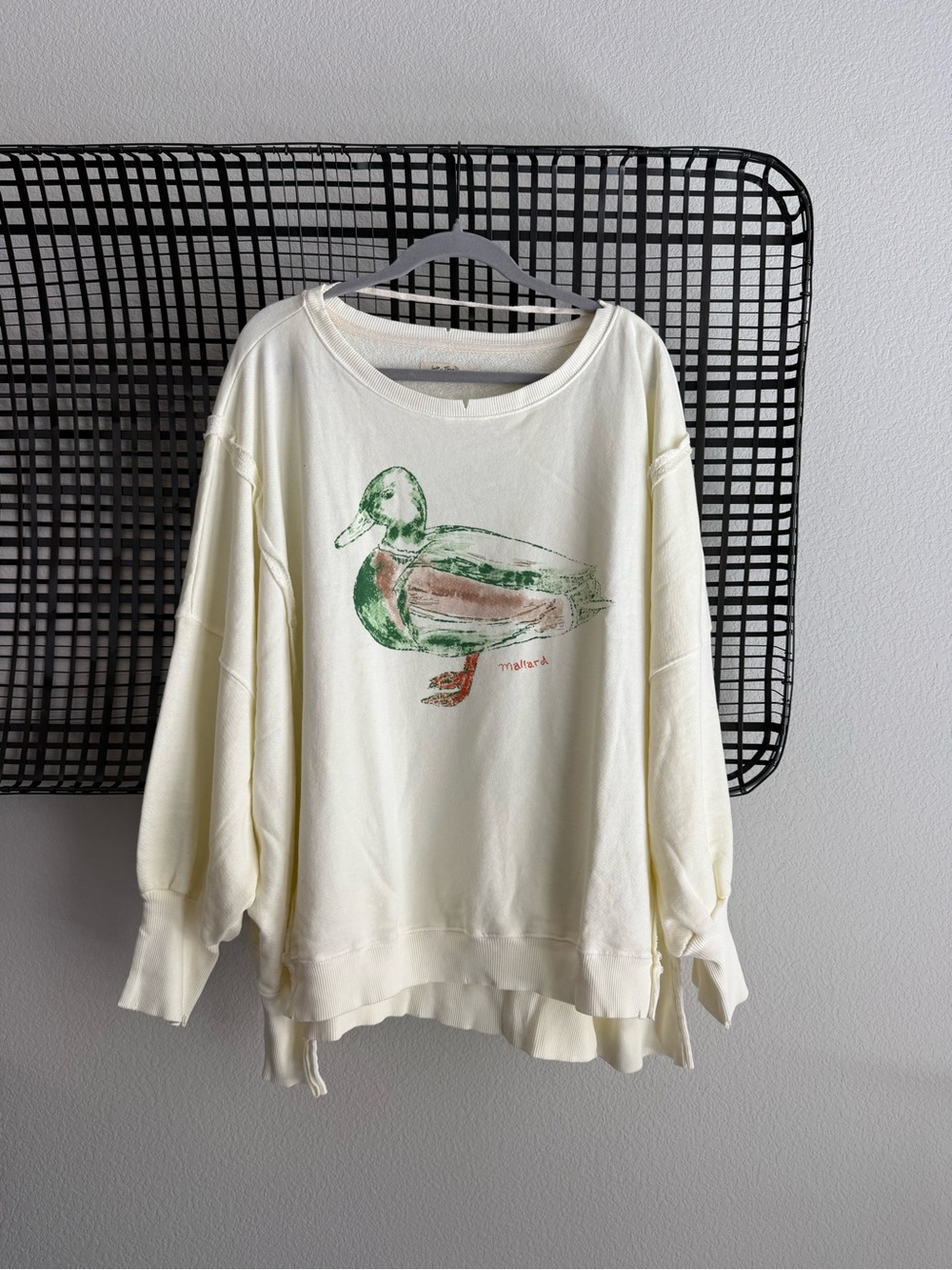 Free people We The Free Graphic Camden Pullover mallard duck